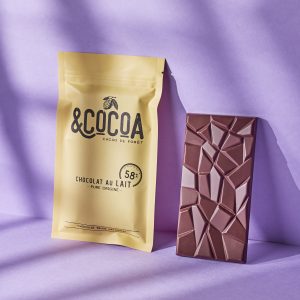 Tablette de chocolat au lait 58%