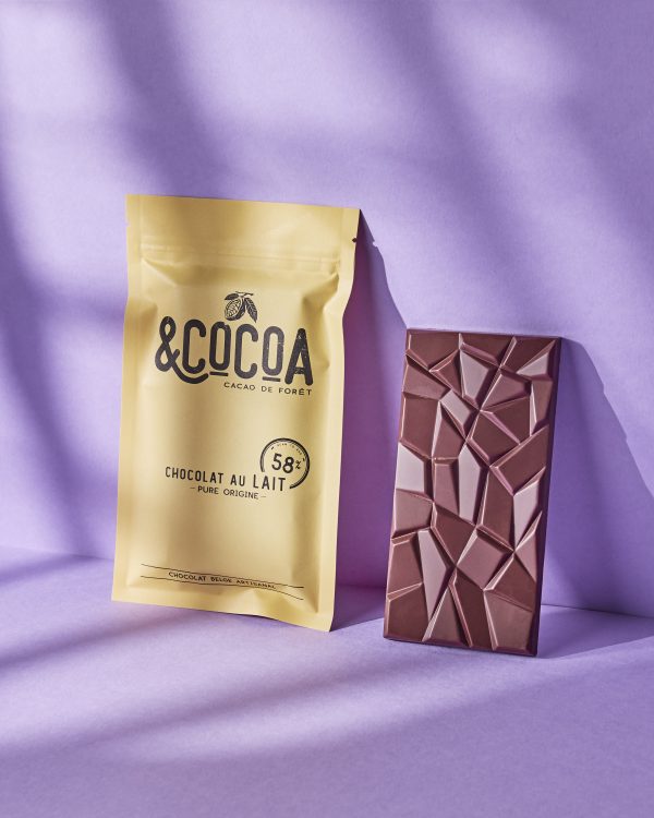 Tablette de chocolat au lait 58%
