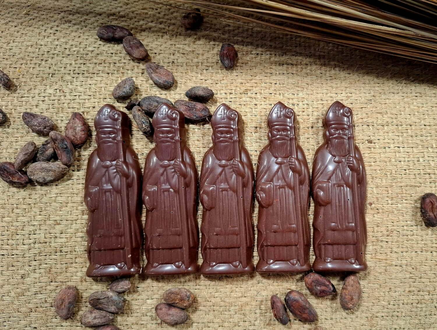 5 Mini Tablettes Saint-Nicolas – Chocolat noir & éclats de spéculoos
