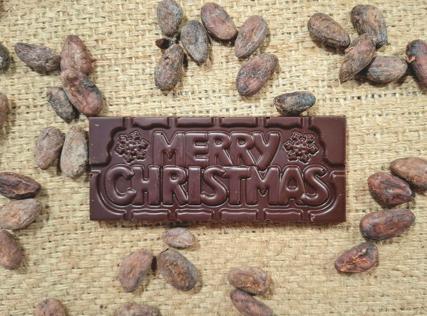Tablette Merry Christmas - 40gr - Chocolat Noir
